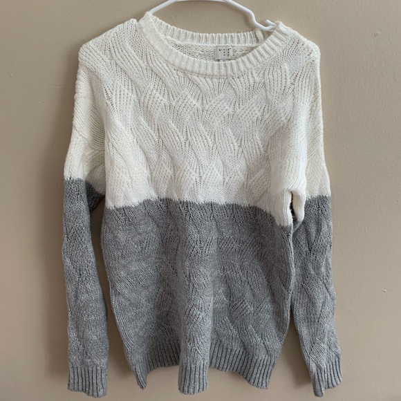 Colorblock knit sweater A new day - Picture 1 of 5